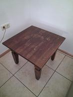 Tafeltje lxbxh 60x60x45cm, Gebruikt, 55 tot 75 cm, Rechthoekig, Hout