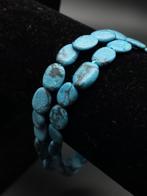 Donkerblauwe Ovale Kralen Armband / Choker, Overige materialen, Blauw, Nieuw, Ophalen of Verzenden