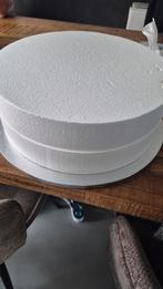 Taartbodem van piepschuim 41cm diameter en 14cm hoog, Ophalen of Verzenden, Zo goed als nieuw
