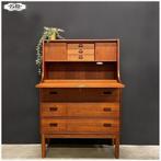 Vintage Deens Design Bureau secretaire Kast Ladekast, Huis en Inrichting, Ophalen, Gebruikt, Poul Volther circa 1960, Nb