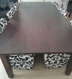 Ruime eettafel 2.65x1.20x78 met of zonder 6 stoelen., Ophalen, Gebruikt, 100 tot 150 cm, 200 cm of meer