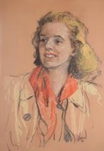 Johann A W von Stein , damesportret, Hobby en Vrije tijd, Schilderen, Ophalen of Verzenden, Gebruikt, Overige typen