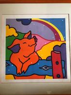 Schilderij Zeefdruk vintage Shunyam Titel ‘Daydream., Antiek en Kunst, Kunst | Litho's en Zeefdrukken, Ophalen