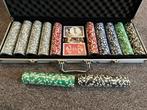 Standaard pokerset met 600 chips met koffer voor 500 chips, Hobby en Vrije tijd, Gezelschapsspellen | Kaartspellen, Nieuw, Vijf spelers of meer