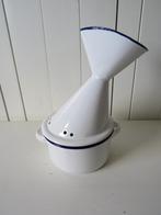 *** Wit emaille stoombeker ***, Antiek en Kunst, Antiek | Emaille, Ophalen of Verzenden