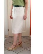 Bardehle vintage creme witte kokerrok rok jaren 80 M-L 35109, Kleding | Dames, Maat 38/40 (M), ., Wit, Ophalen of Verzenden