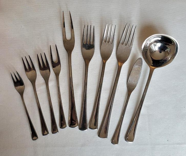 Bestekdelen Keltum model Linde S23, Karin S28 & Puntfilet, Huis en Inrichting, Keuken | Bestek, Zo goed als nieuw, Los bestek