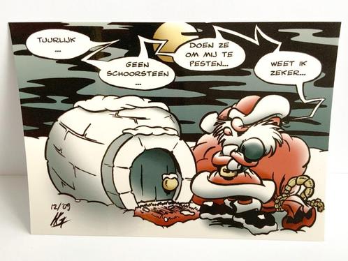 Set kerstkaarten "Geen schoorsteen”, Hobby en Vrije tijd, Kaarten | Zelfgemaakt, Nieuw, Kerst, Ophalen of Verzenden