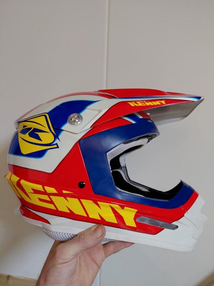 Crosshelmen Kenny Airoh HJC, Motoren, Kleding | Motorhelmen, HJC, Tweedehands, Ophalen of Verzenden