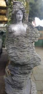 Zeemeermin fontein ook als tuinbeeld, Ophalen, Beton, Fontein