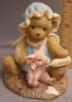 Cherished Teddies Marsha and Pinky, Ophalen of Verzenden, Zo goed als nieuw, Beeldje, Cherished Teddies