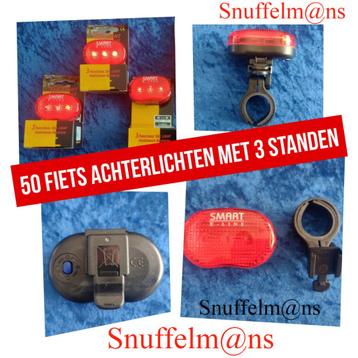 Partij handel 50 wielrenfiets achterlichten met 3 standen beschikbaar voor biedingen