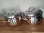 Kookpan set (2 stuks), Ophalen, Gebruikt, Rvs, Kookpan of Snelkookpan
