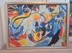 Olieverf schilderij (in de stijl van Kandinsky), Antiek en Kunst, Kunst | Schilderijen | Abstract, Ophalen