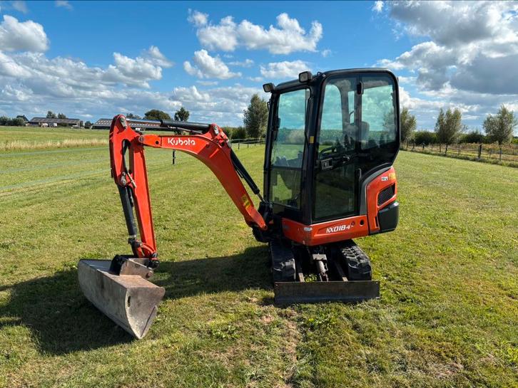 Kubota Kx 018/4 minikraan minigraver, Zakelijke goederen, Machines en Bouw | Kranen en Graafmachines, Graafmachine, Ophalen