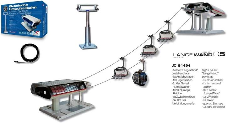 Jaegerndorfer elektrische kabelbaan set Lange Wand C5 NIEUW, Hobby en Vrije tijd, Modelbouw | Overige, Nieuw, Groter dan 1:32
