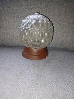 Vintage Plafondlamp Glas, Ophalen of Verzenden, Gebruikt, Glas, Vintage