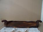 Vintage houten dienblad Indonesië 57cm coromandelhout 1970, Antiek en Kunst, Ophalen of Verzenden