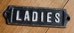 LADIES   METAAL  -WC DEUR-, Huis en Inrichting, Woonaccessoires | Wanddecoraties, Ophalen of Verzenden