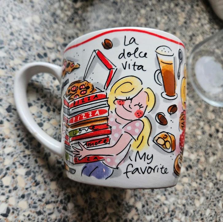 Blond Amsterdam Cappuccino Mok - Zo Goed Als Nieuw!, Huis en Inrichting, Keuken | Servies, Zo goed als nieuw, Kop(pen) en/of Schotel(s)