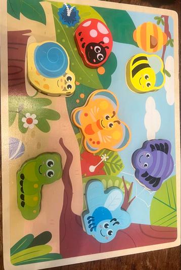 Houten Puzzel Insecten beschikbaar voor biedingen