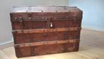 Antieke hutkoffer/dekenkist/scheepskist, Antiek en Kunst, Ophalen