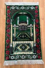 Gebedskleed Kaaba Design - Antiek Textiel Kleed Groen/Zwart/, Antiek en Kunst, Ophalen of Verzenden