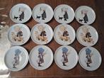 12 nostalgische / vintage holly hobbie porseleinen bordjes, Huis en Inrichting, Keuken | Servies, Ophalen of Verzenden, Zo goed als nieuw