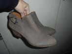 P80) stoer leer lage laarsjes franco sarto maat 40, Kleding | Dames, Schoenen, Verzenden, Lage of Enkellaarzen, Grijs, Franco sarto
