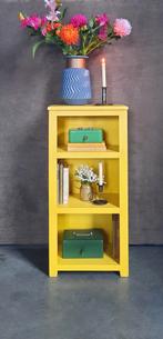 Mooi geel kastje kast vakkenkast boekenkast vitrinekast !, Ophalen, Gebruikt