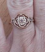 9 karaat gouden filigrain ring rosé goud, Ophalen of Verzenden, Zo goed als nieuw, 17 tot 18, Dame