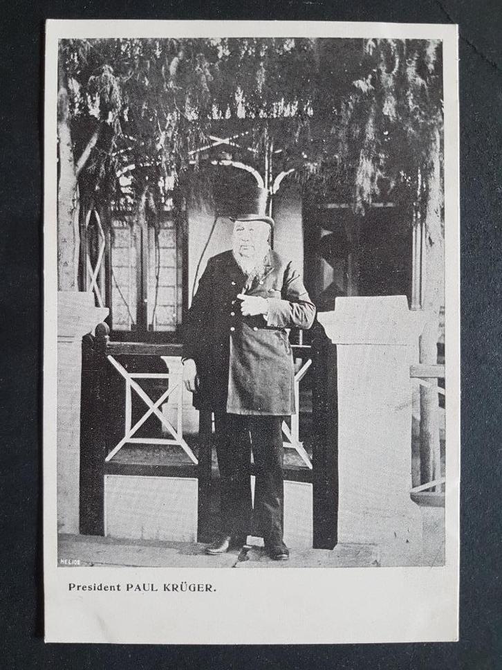 Ansichtkaart Zuid-Afrika President Paul Krüger, Verzamelen, Ansichtkaarten | Buitenland, Ongelopen, Buiten Europa, Voor 1920, Ophalen of Verzenden