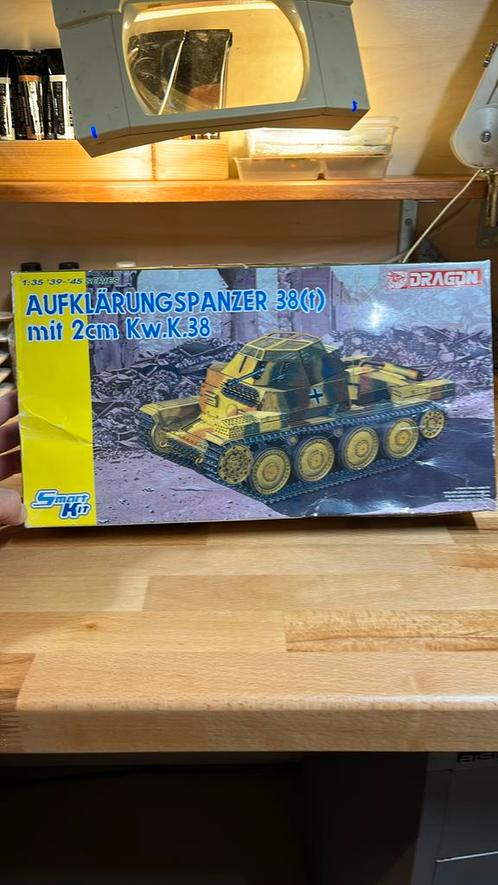 Dragon 6294 aufklarungspanzer 38(t), Hobby en Vrije tijd, Modelbouw | Auto's en Voertuigen, Zo goed als nieuw, Tank, 1:32 tot 1:50