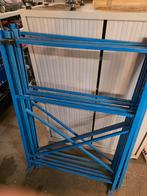 Blauwe metalen stellingkast frames, Ophalen of Verzenden