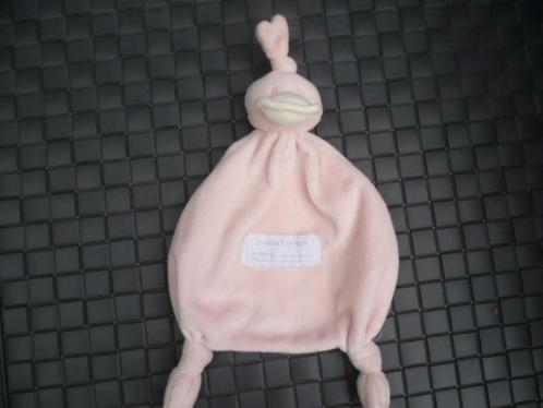 Roze velours eend doekje lapje van BamBam, Kinderen en Baby's, Speelgoed | Knuffels en Pluche, Zo goed als nieuw, Eend, Ophalen of Verzenden