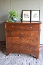 Prachtige strakke antieke eiken houten ladekast, dressoir.