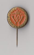 Koningin Wilhelmina 1948 50 jaar Regeringsjubileum speldje, Verzamelen, Speldjes, Pins en Buttons, Gebruikt, Niet vindbaar, Niet vindbaar