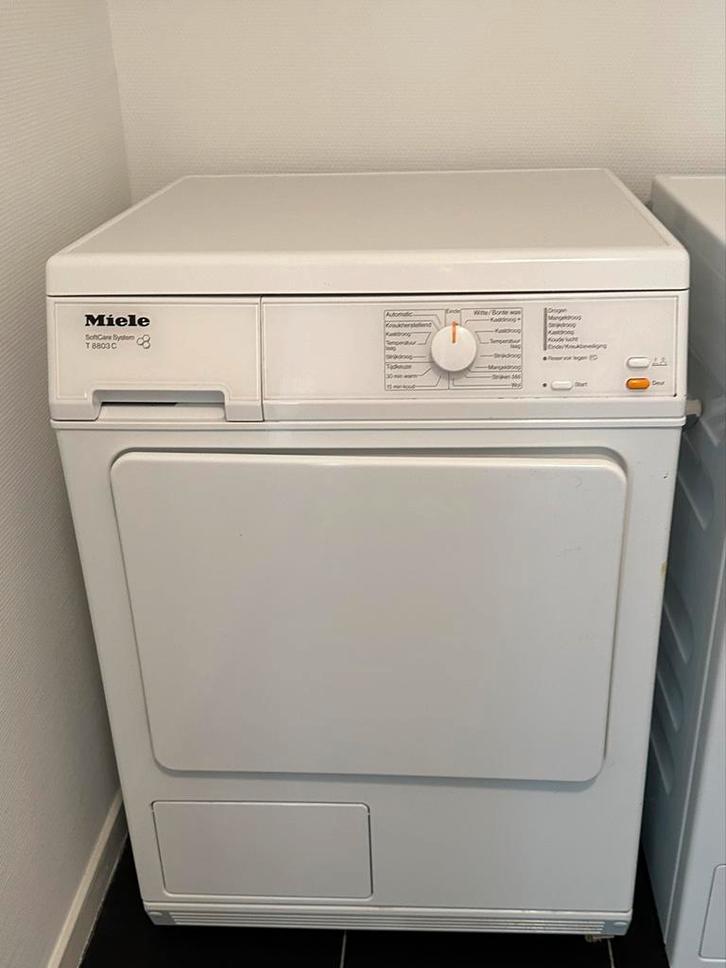 Miele T 8803 C condens Wasdroger SoftCare Systeem, Witgoed en Apparatuur, Wasdrogers, Gebruikt, Condens, Voorlader, 6 tot 8 kg