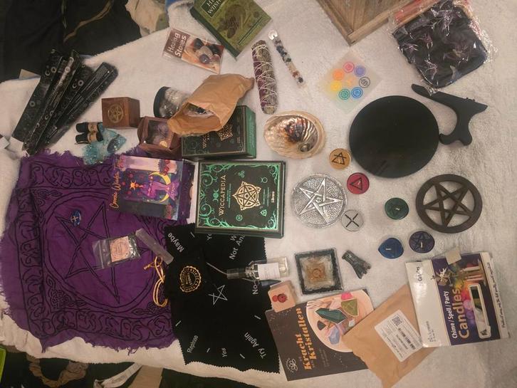 Complete waardevolle Wicca Set voor echt kenners, Hobby en Vrije tijd, Scrapbooking, Gebruikt, Overige typen, Overige merken, Ophalen of Verzenden