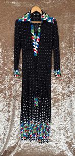 Vintage 70s Louis Feraud jurk maxi dress, Kleding | Dames, Ophalen of Verzenden, Zo goed als nieuw, Onder de knie