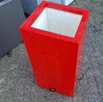 Bloembak rood polyester Adezz 40x40x80cm, Ophalen, Overige materialen, Minder dan 60 cm, Vierkant