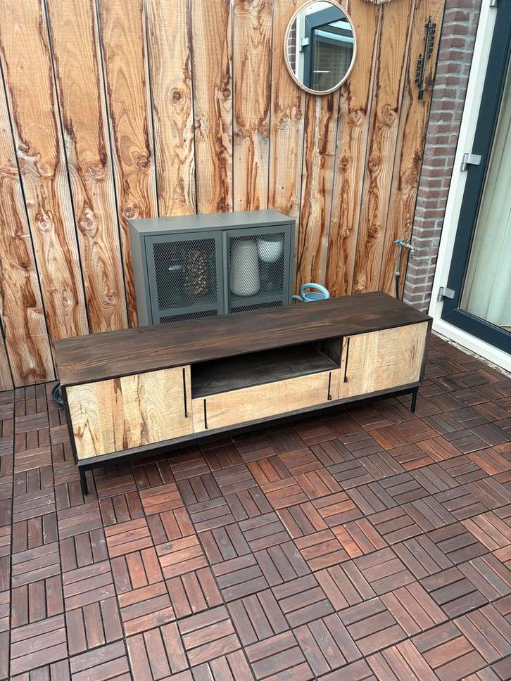 Dutch Bone TV kast, Huis en Inrichting, Kasten | Televisiemeubels, Gebruikt, Minder dan 100 cm, 150 tot 200 cm, 25 tot 50 cm, Eikenhout