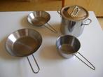 allumi pannenset kookpan10rx9h steelpan en 2 koekepan 19/20r, Ophalen of Verzenden, Zo goed als nieuw, Overige materialen, Speelkeuken-accessoire