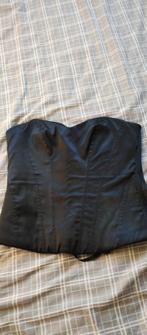 Corset top  zwart maat L met rijgveters merk Hunkemöller, Maat 38/40 (M), Zwart, Ophalen of Verzenden, Zo goed als nieuw