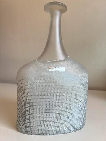 Vintage XL Kosta Boda Atelier Network Fles  Bertil Vallien beschikbaar voor biedingen