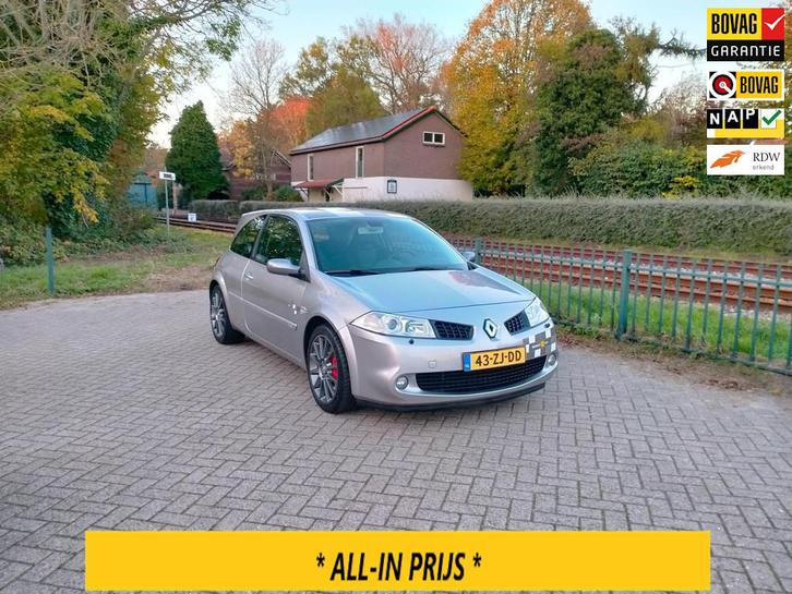 Renault Mégane 2.0-16V T F1 Team R26 RS zeer netjes! liefhe, Auto's, Renault, Bedrijf, Te koop, Mégane, ABS, Airbags, Airconditioning