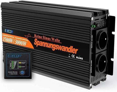 EDECOA Omvormer Zuivere Sinus 1500W 3000W - nieuwstaat!, Caravans en Kamperen, Camper-accessoires, Zo goed als nieuw, Ophalen of Verzenden