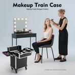 Professionele Make-up Koffer op Wielen, Niet ingevuld, Verzenden, Zwart, Met slot