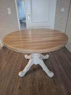Massief houten eettafel, Huis en Inrichting, Ophalen, Zo goed als nieuw, Rond