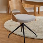by fonQ Kaja Eetkamerstoel Draaibaar Beige | Van €149, nu, Huis en Inrichting, Stoelen, Byfonq, Overige kleuren, Byfonq, Nieuw